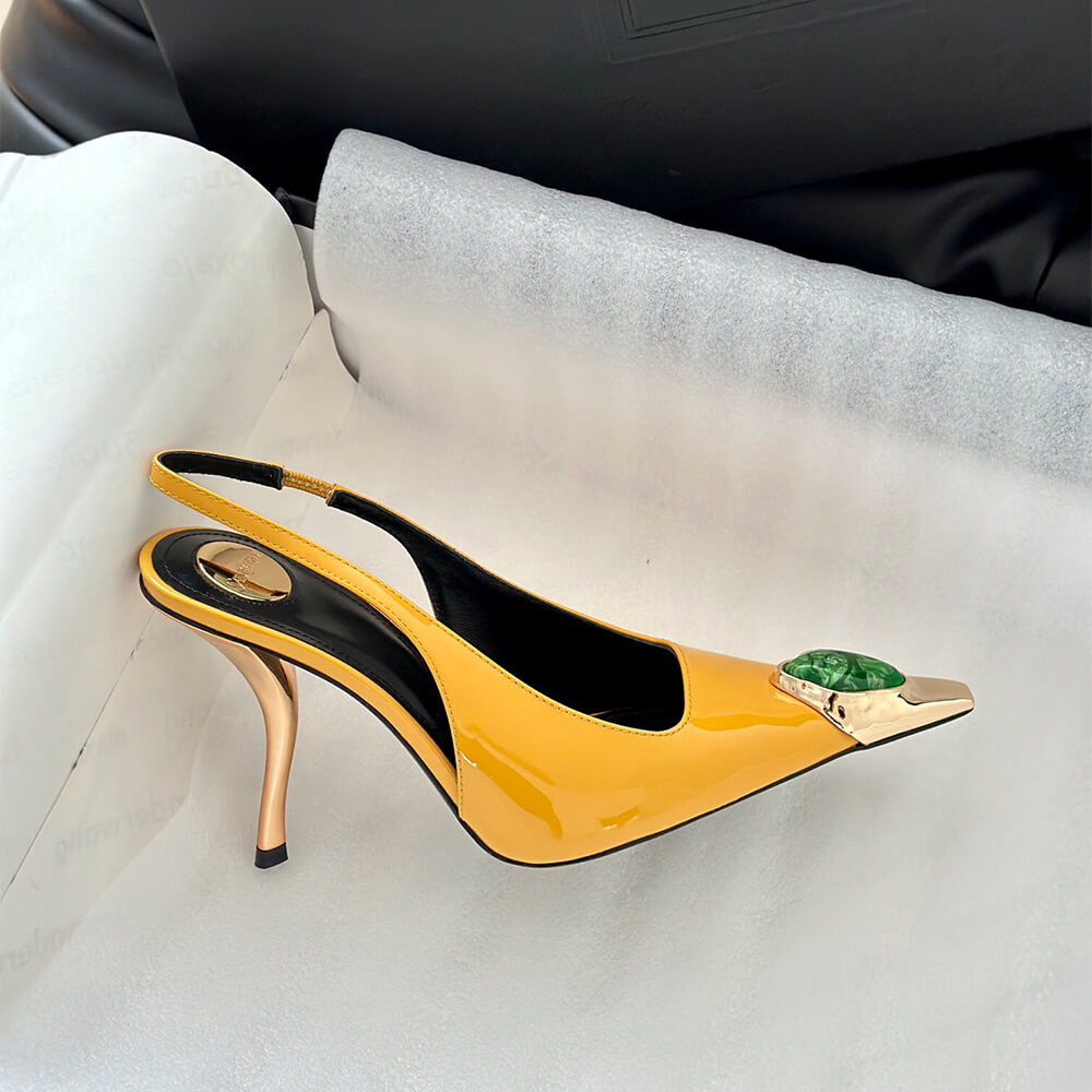 YSL Loulou Slingback Pumps in Patent Leather