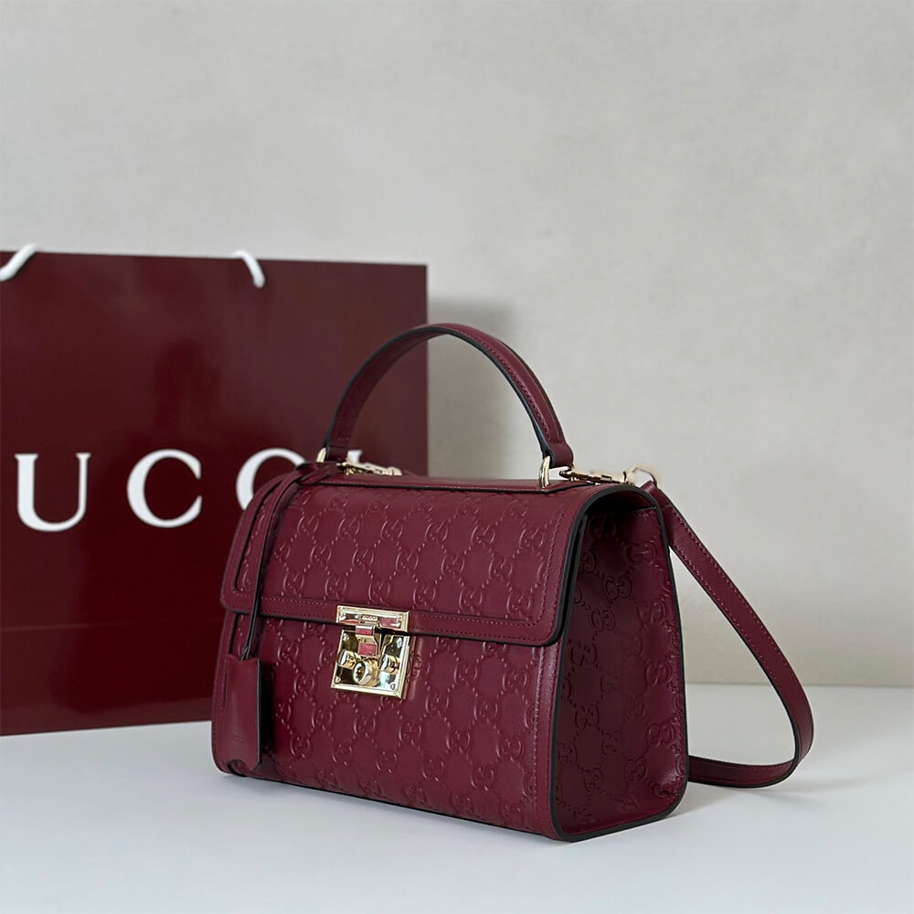 Gucci Padlock medium top handle bag