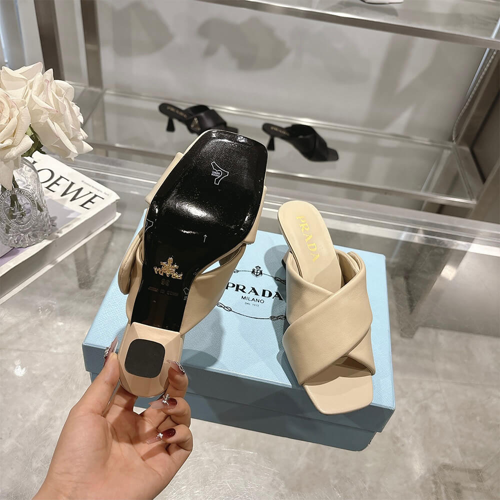 Prada Padded nappa leather sandals