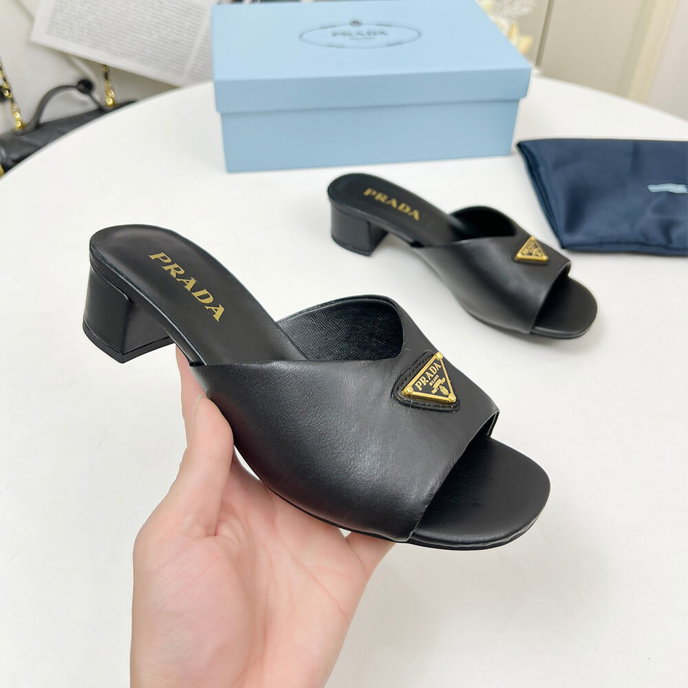 Prada Padded nappa leather sandals