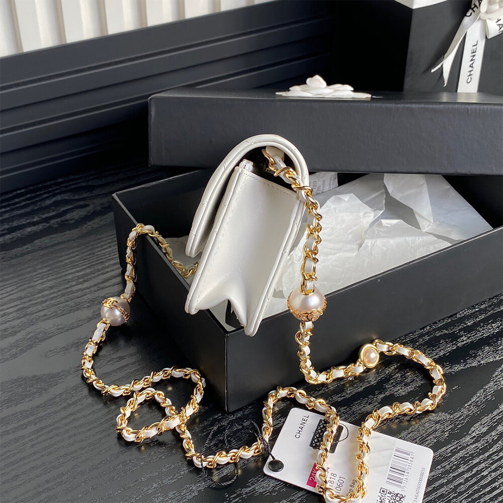CHANEL Flap Phone Holder with Chain(HIGH-END GRADE)