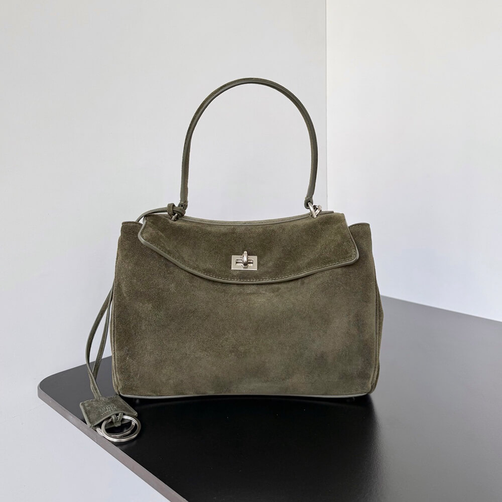 Balenciaga Rodeo Handbag Small Suede(HIGH-END GRADE)