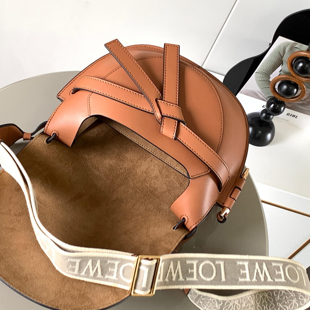 Loewe Small Gate bag in soft calfskin and jacquard