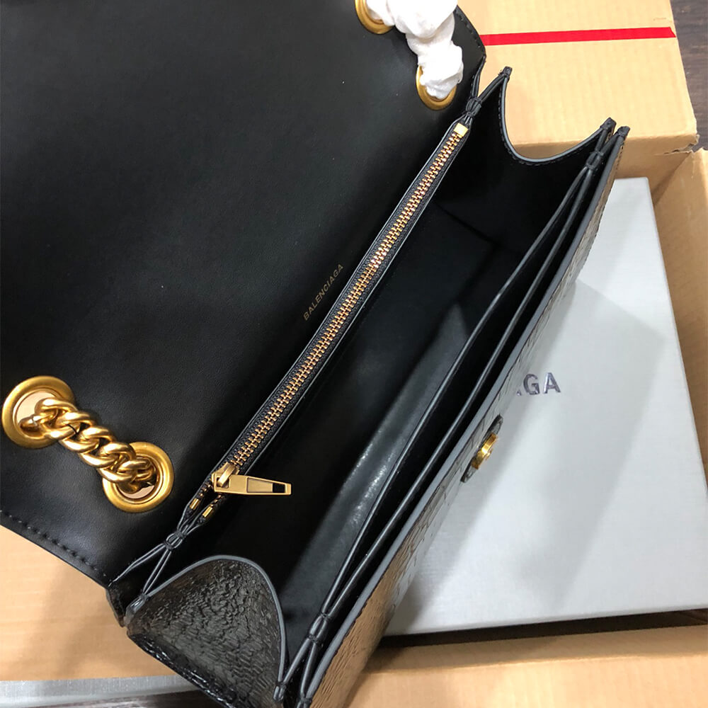 Balenciaga Women s Crush Chain Bag Medium(HIGH-END GRADE)