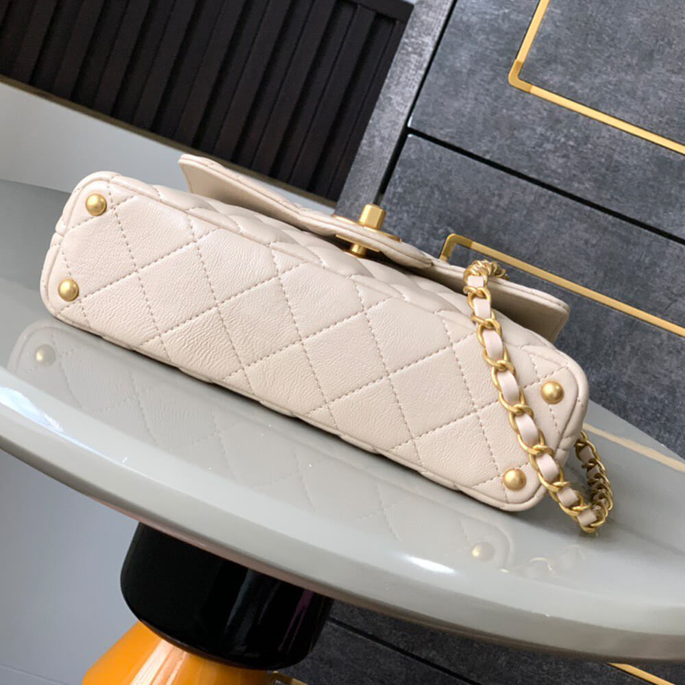 CHANEL Small Flap Bag with Top Handle(HIGH-END GRADE)