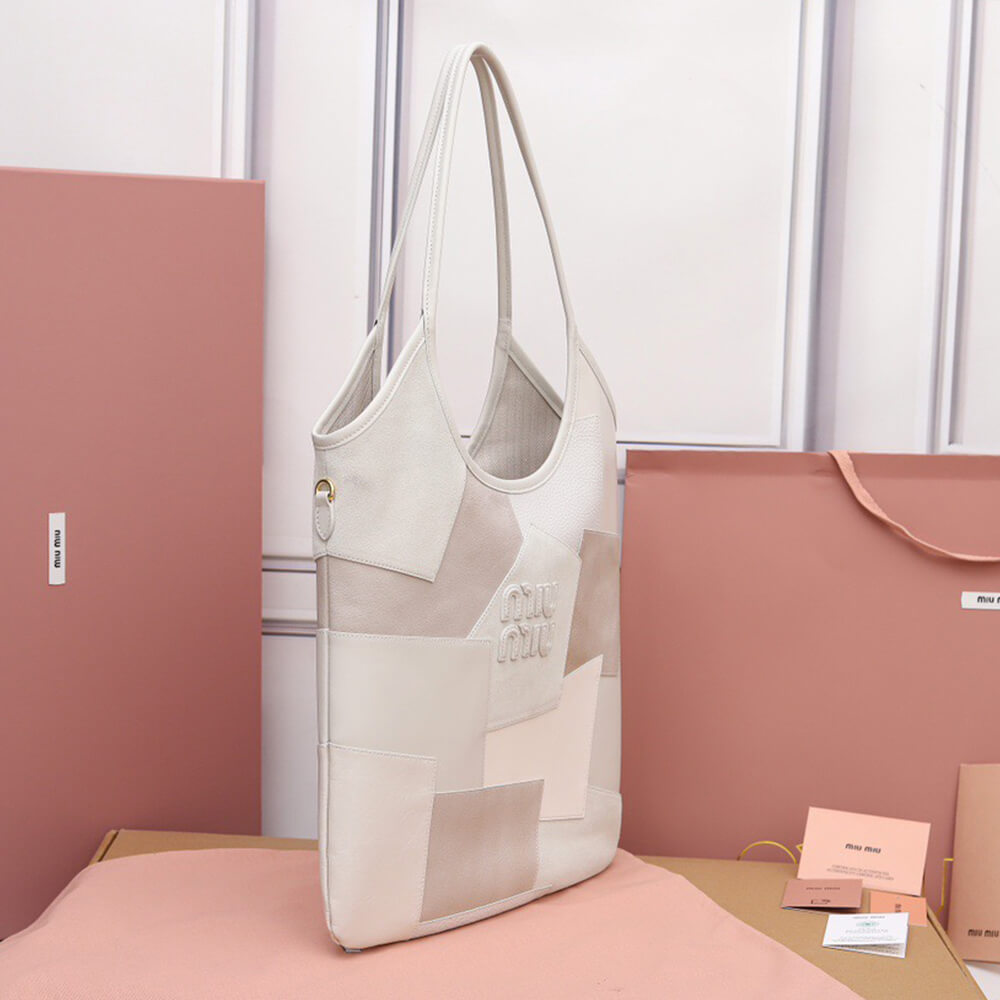 MIUMIU REGULAR IVY leather patchwork bag(HIGH-END GRADE)