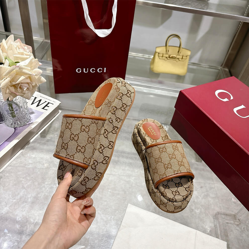 GUCCI Women s GG platform sandal