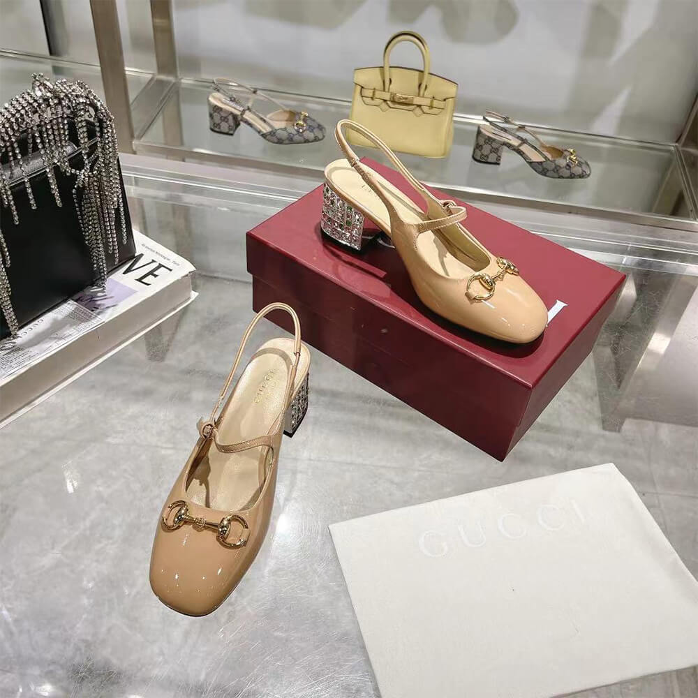 Gucci Women s Horsebit pump with Crystals