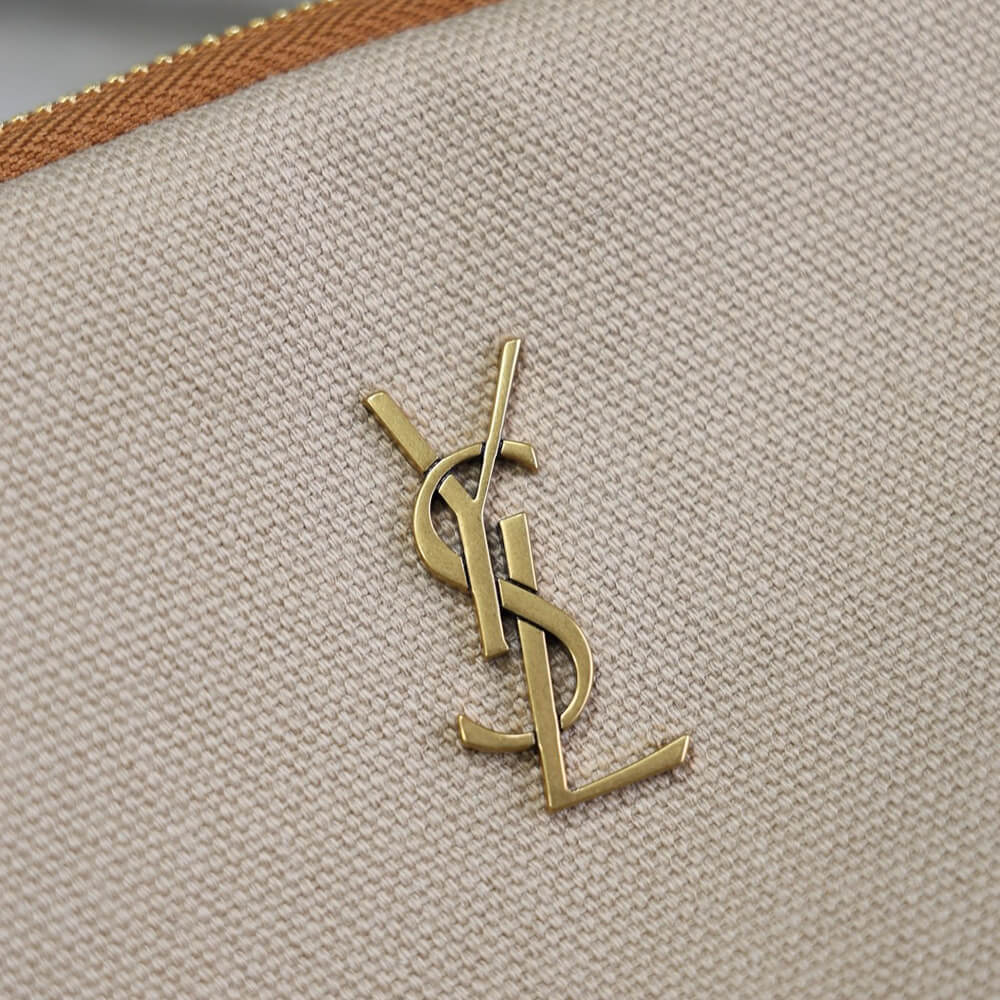 YSL GABY zipped pouch in canvas