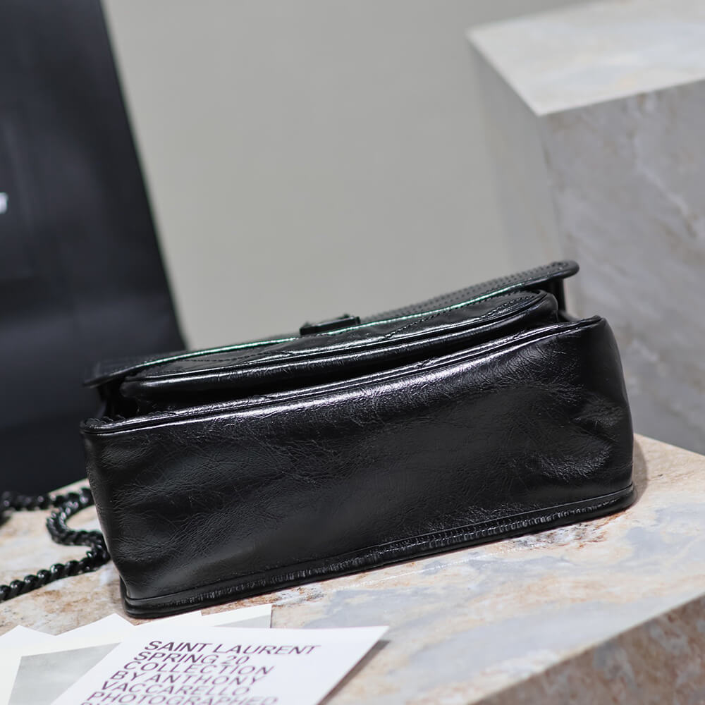 SAINT LAURENT NIKI MEDIUM IN CRINKLED VINTAGE LEATHER(HIGH-END GRADE)