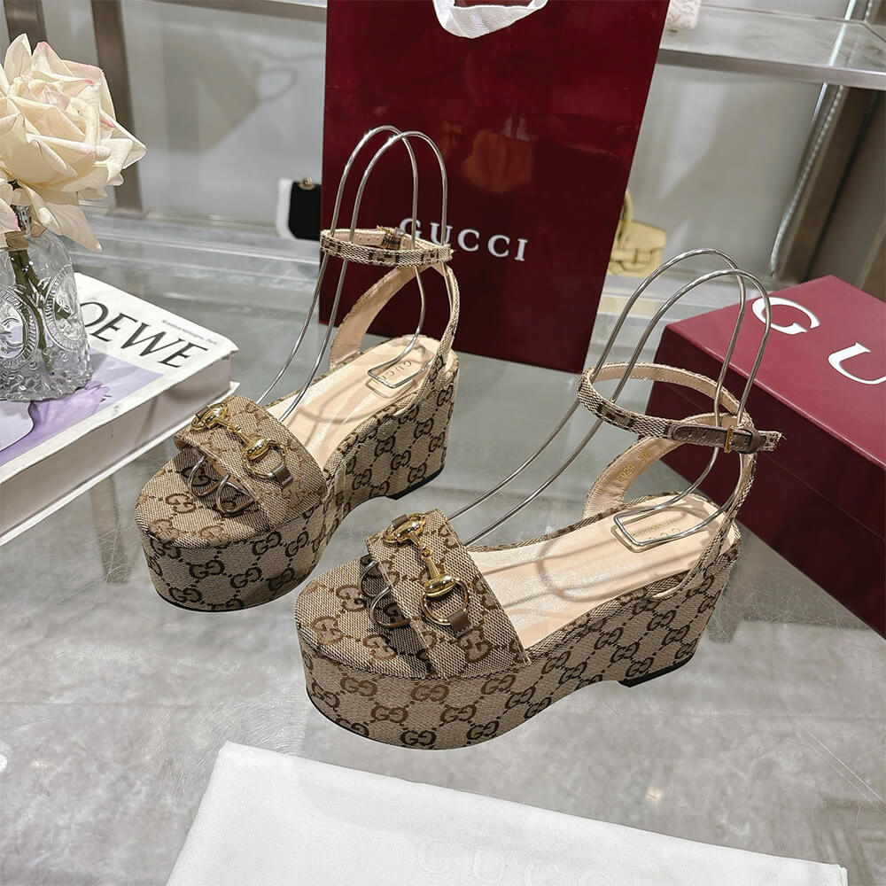 GUCCI Women s Horsebit flatform sandal