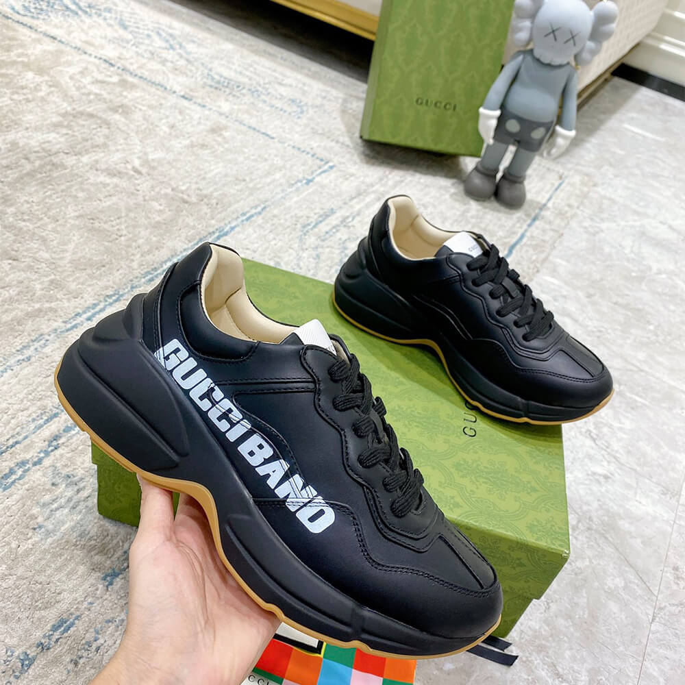Gucci Rhyton  Gucci Band Black  Sneaker