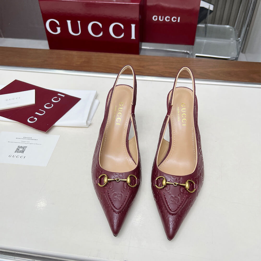 Gucci Women s slingback pump with Horsebit
