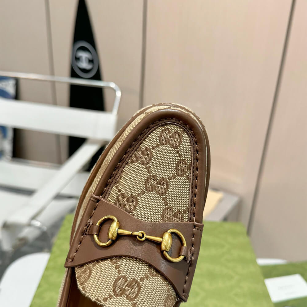 Gucci Women s Horsebit wedge loafer