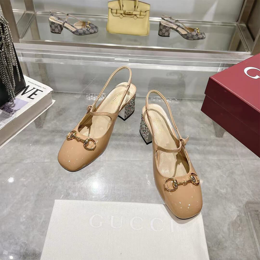 Gucci Women s Horsebit pump with Crystals