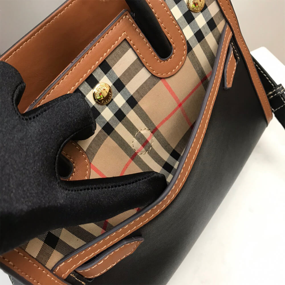 Mini Vintage Check Two Handle Title Bag