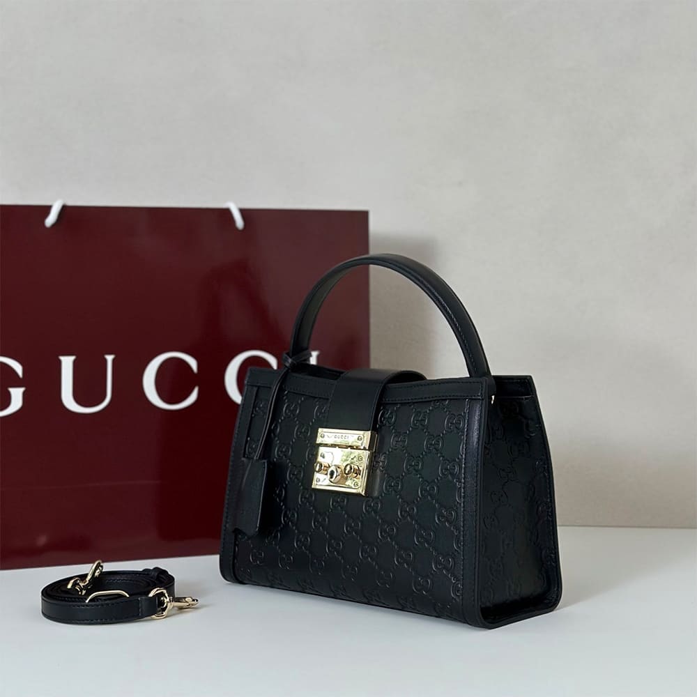 Gucci Padlock medium top handle bag