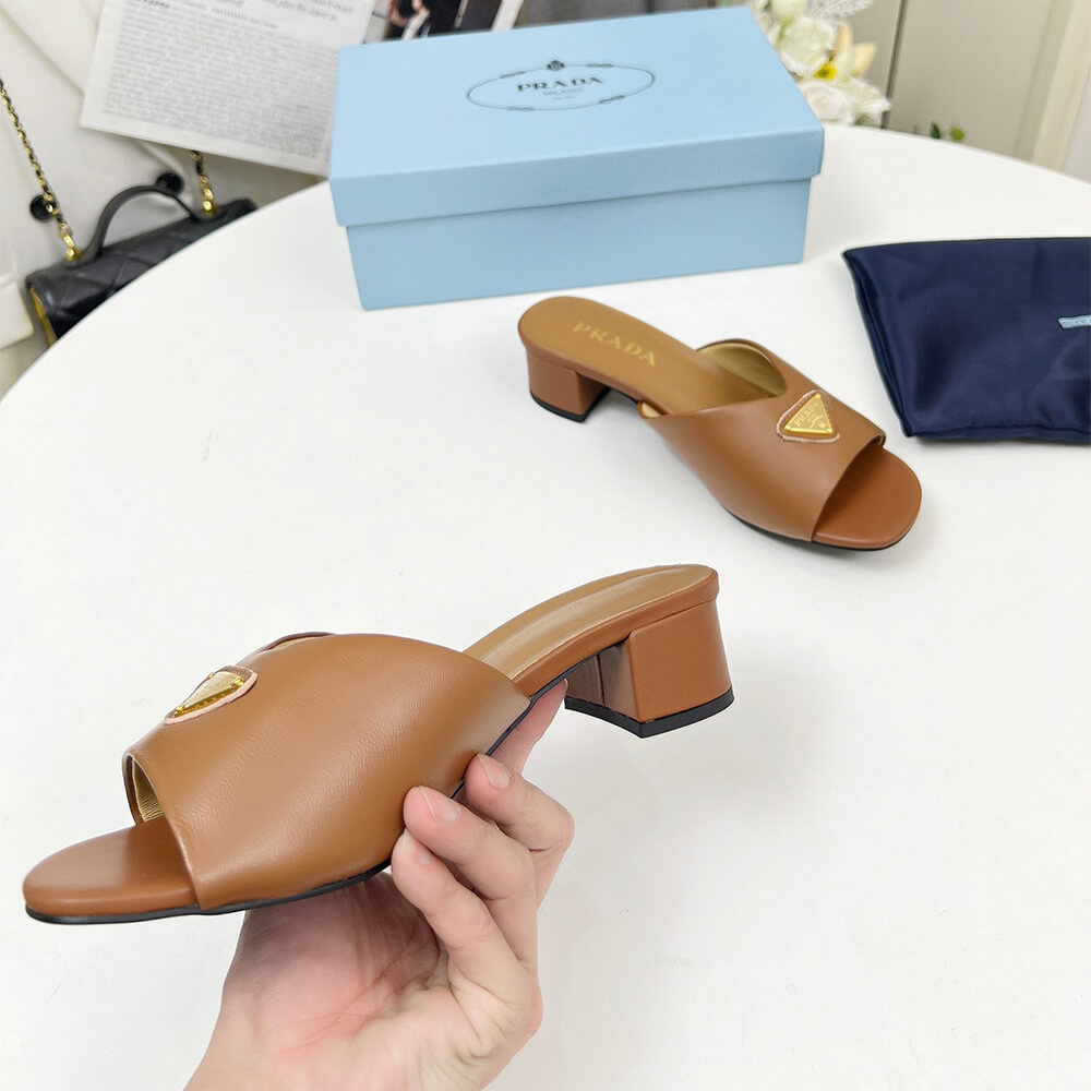 Prada Padded nappa leather sandals