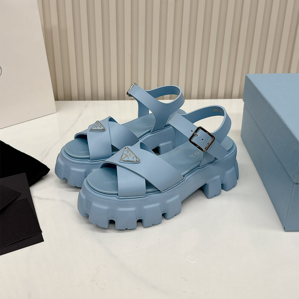 PRADA Monolith rubber sandals