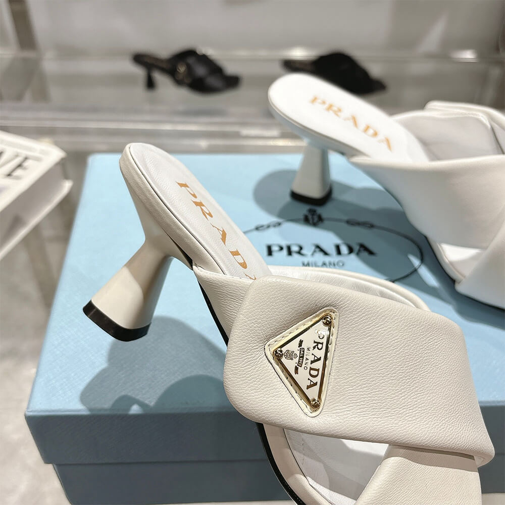 Prada Padded nappa leather sandals