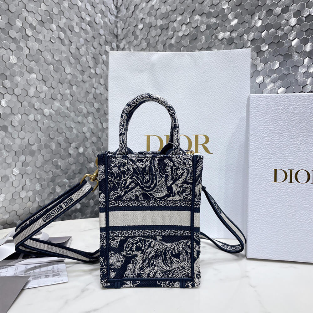 MINI DIOR BOOK TOTE PHONE BAG