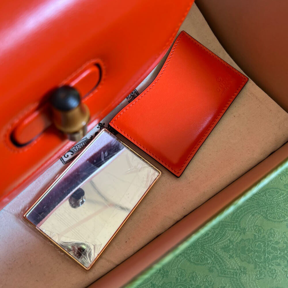 GUCCI BAMBOO 1947 JUMBO GG SMALL TOP HANDLE BAG