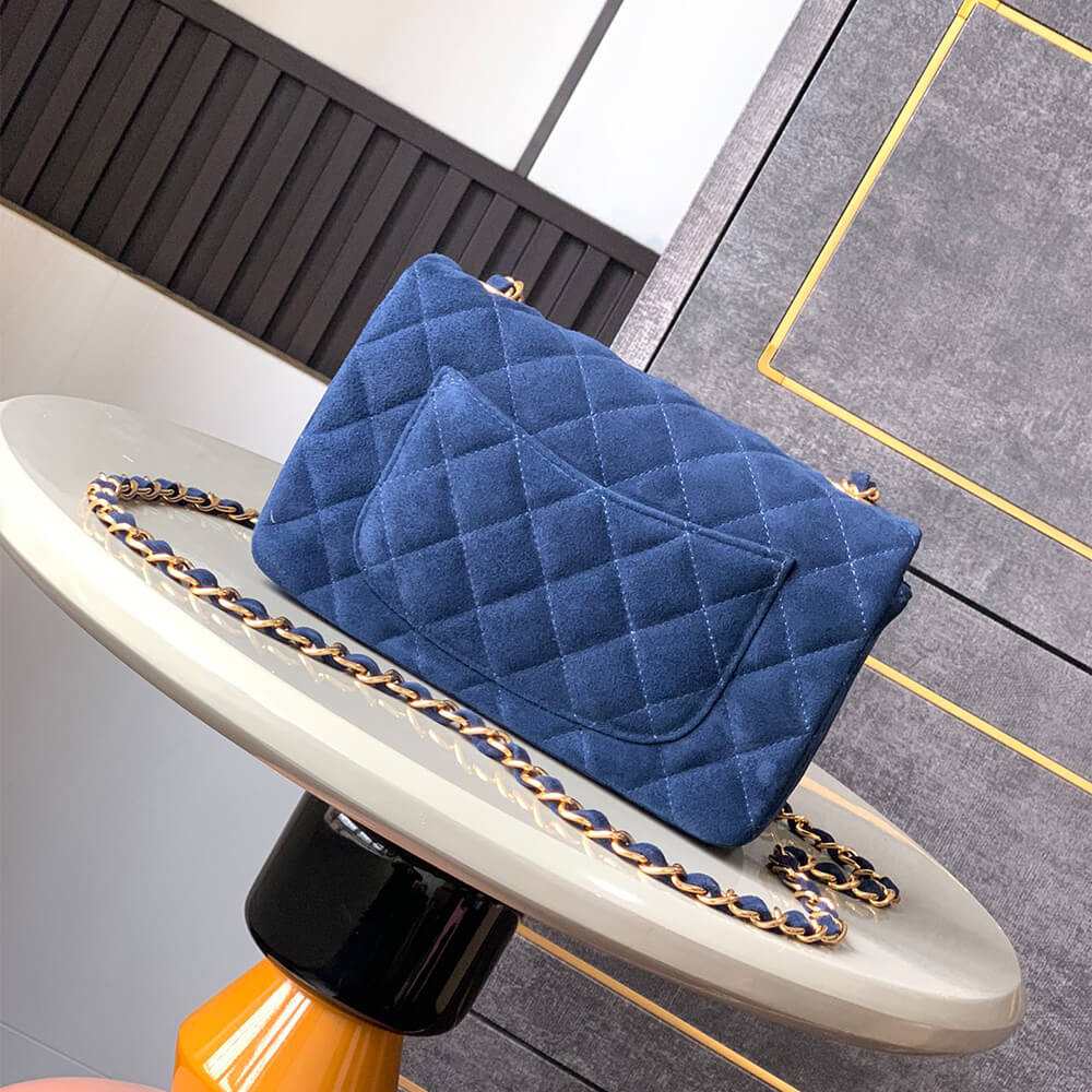 CHANEL SUEDE MINI FLAP BAG(HIGH-END GRADE)