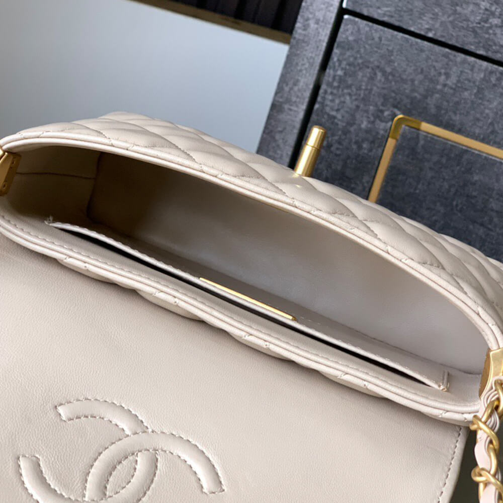 CHANEL Small Flap Bag with Top Handle(HIGH-END GRADE)