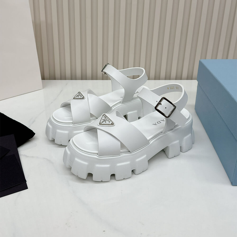 PRADA Monolith rubber sandals