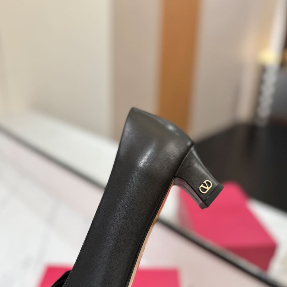 VALENTINO BOWOW sheepskin high heels (heel height 4.5 cm)