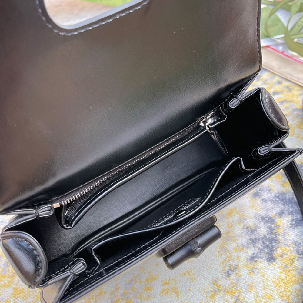 GUCCI BAMBOO 1947 JUMBO GG SMALL TOP HANDLE BAG