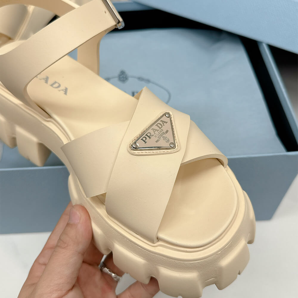 PRADA Monolith rubber sandals