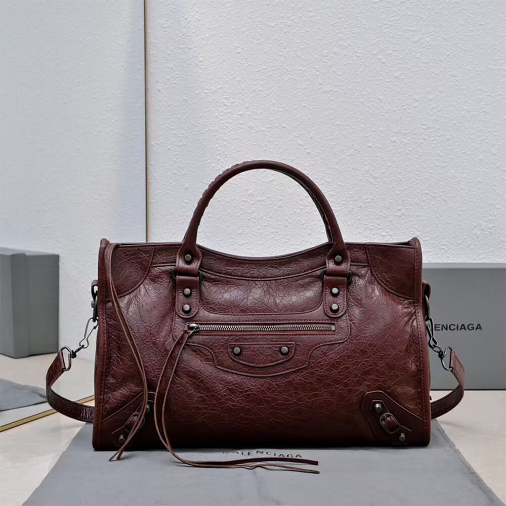 Balenciaga Women s Le City Bag Medium(HIGH-END GRADE)