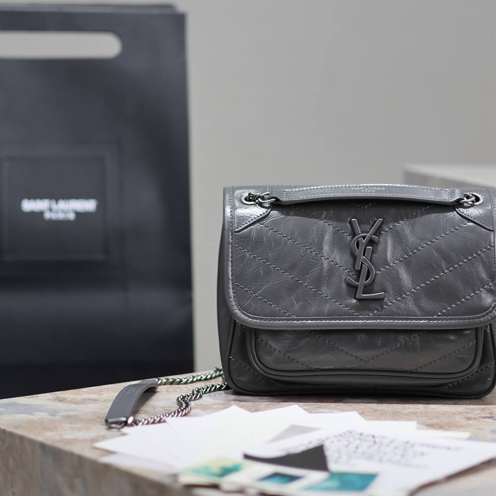 YSL NIKI baby in vintage leather(HIGH-END GRADE)