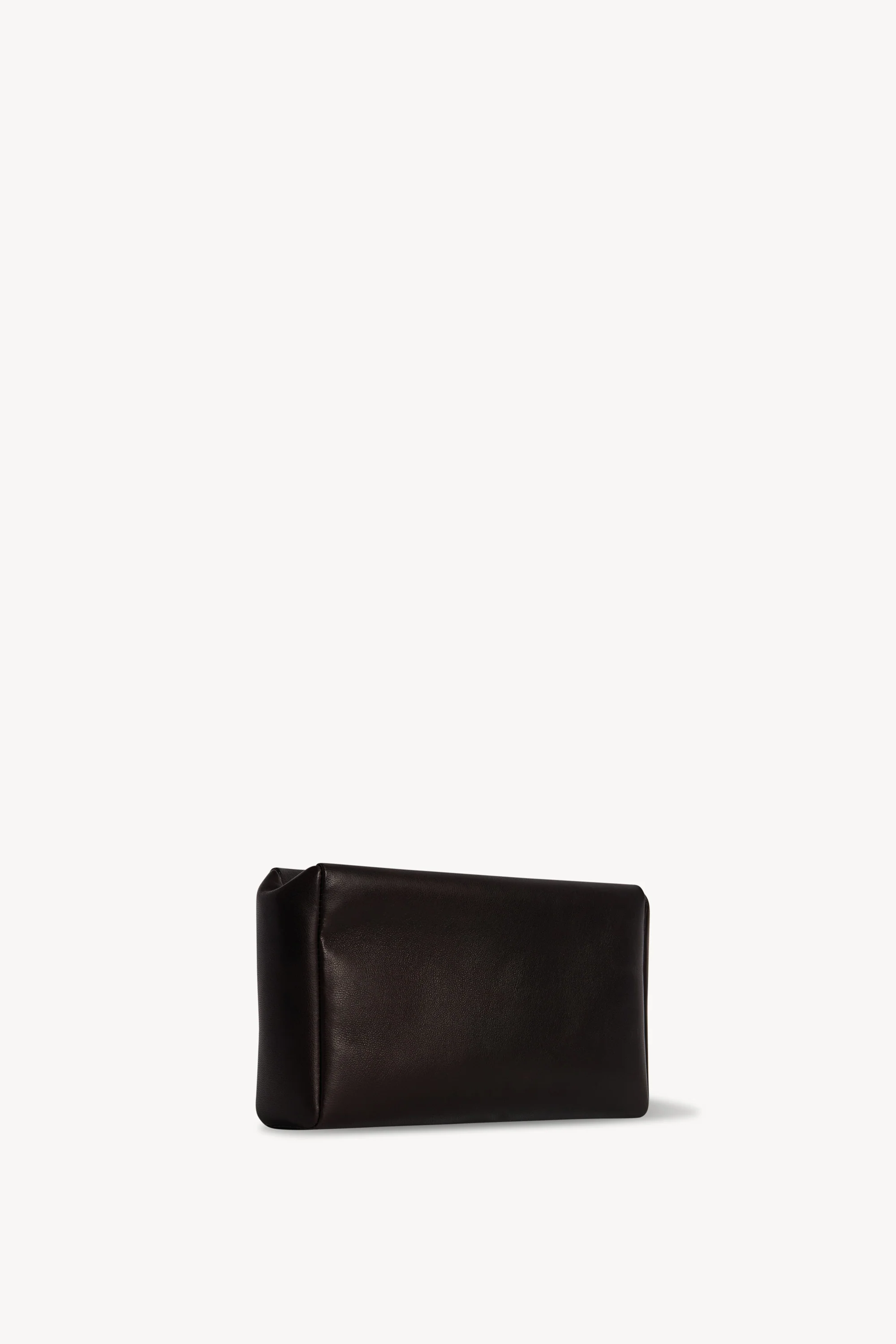 Squared Compact Clutch Bag in Leather